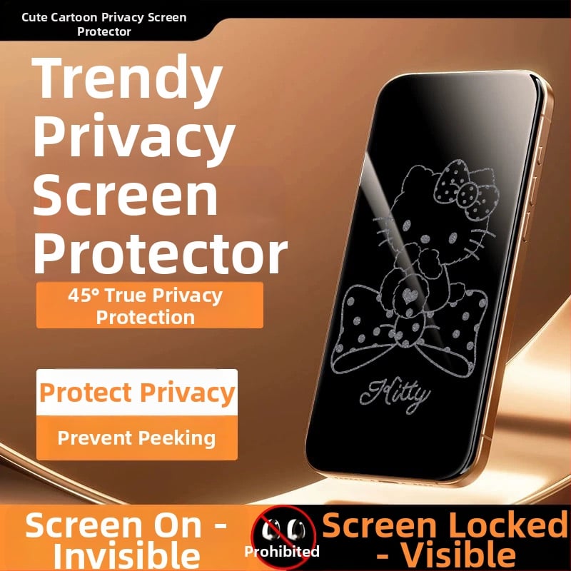 Ochranný film s ochranou súkromia pre iPhone 14 Pro Max — tvrdené sklo, celý displej, súkromie, odolnosť proti pádu, HD ostrosť