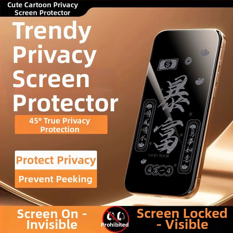 Ochranný film s ochranou súkromia pre iPhone 14 Pro Max — tvrdené sklo, celý displej, súkromie, odolnosť proti pádu, HD ostrosť