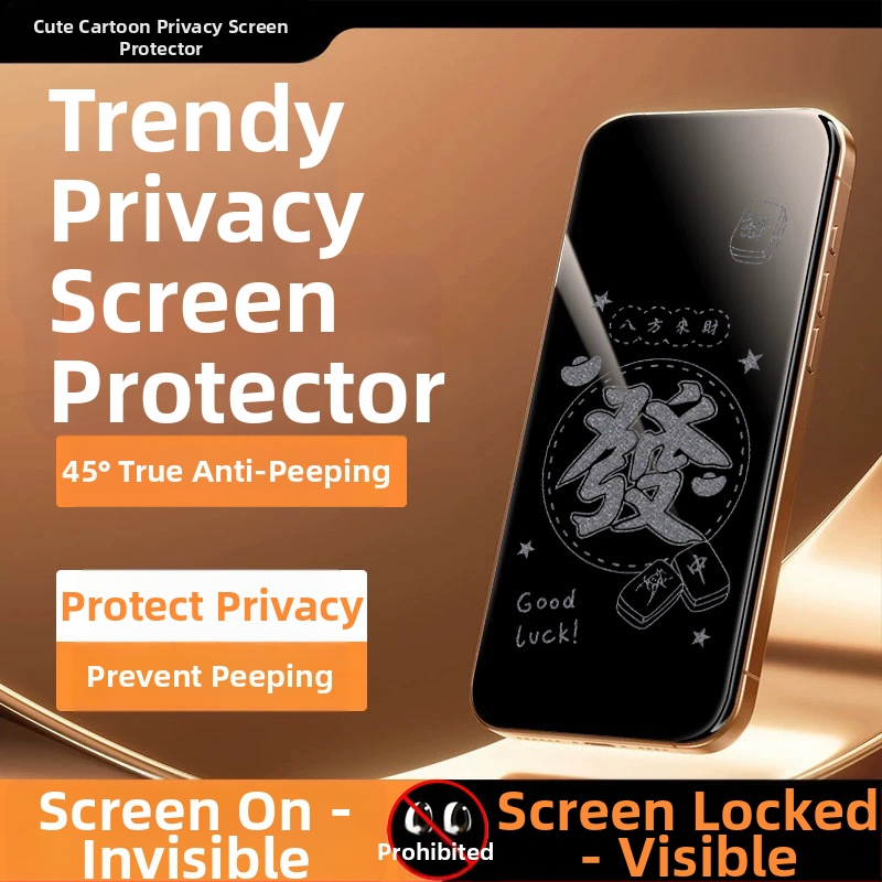 Ochranný film s ochranou súkromia pre iPhone 14 Pro Max — tvrdené sklo, celý displej, súkromie, odolnosť proti pádu, HD ostrosť