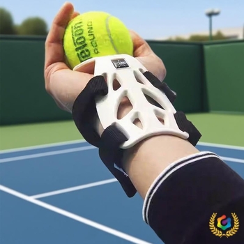 Trener za servis za tenis i badminton – plastični, prilagodljiv, autorizirana privatna marka