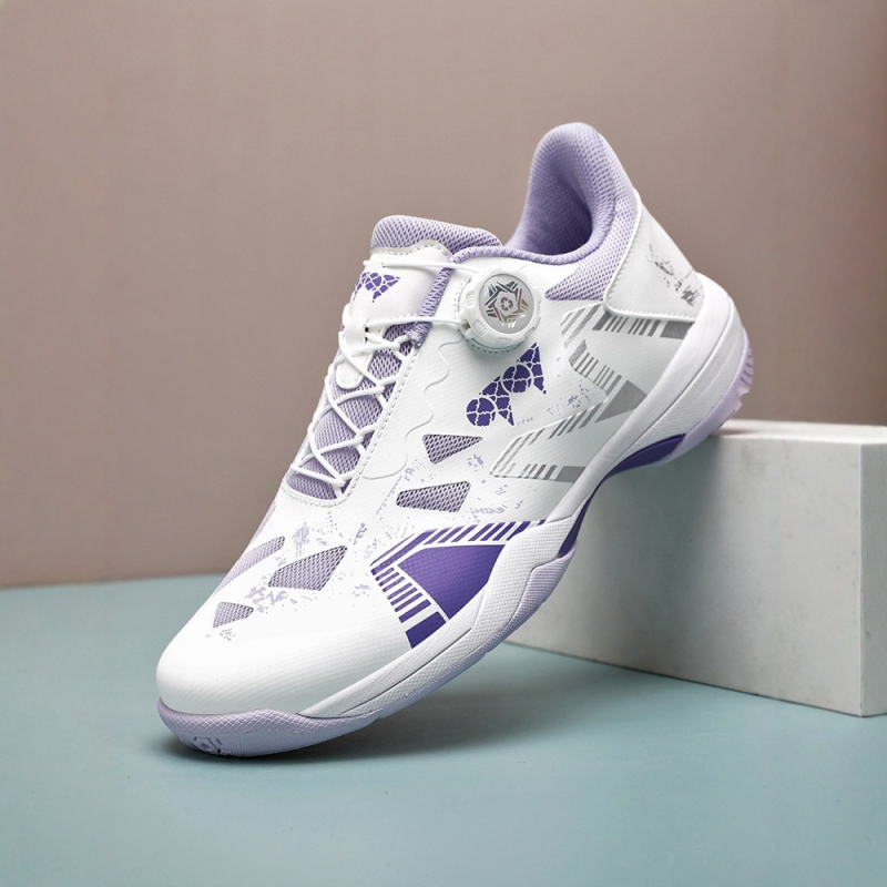 Încălțăminte de badminton, talie joasă, unisex, partea superioară din plasă, talpă exterioară din cauciuc rezistent, talpă intermediară din cauciuc, respirante, pentru badminton și tenis de masă