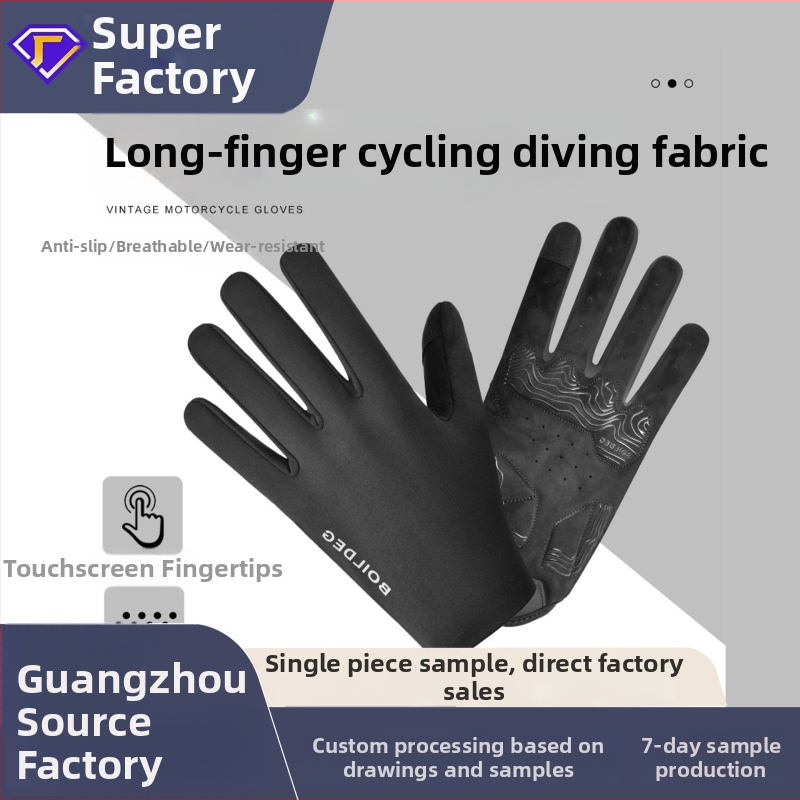 Rukavice na bicykel Boodun (Materiály: velúr, neoprén, silikón, výplň; pre dospelých; unisex)
