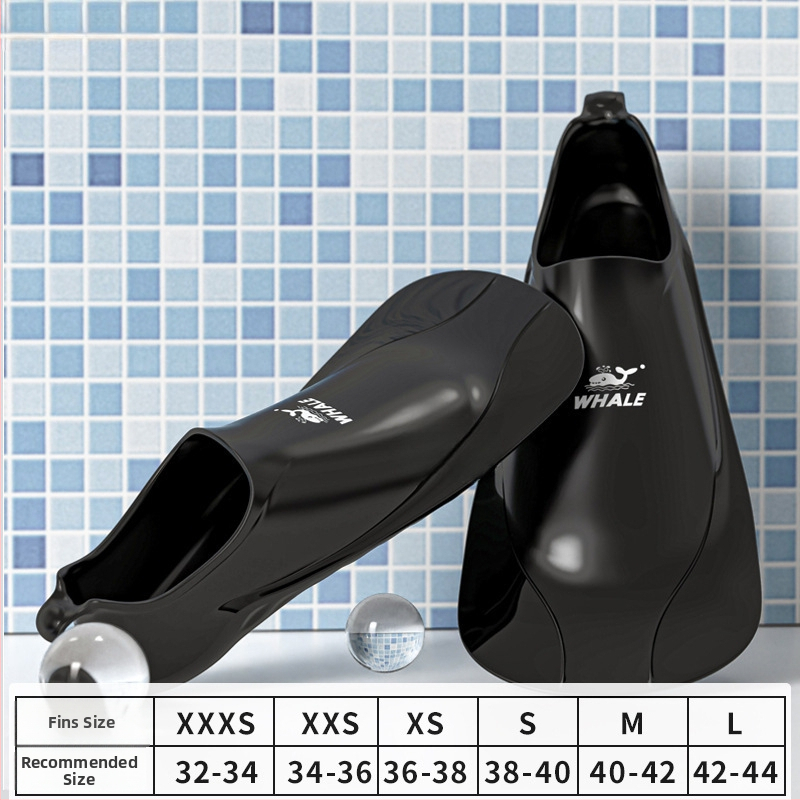 Silikónové krátke plutvy na voľný štýl, unisex, profesionálny tréning