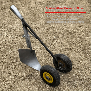 Trīs vienā daudzfunkcionāls instruments ar dubjo riteņu atbalstu augsnes atslābināšanai, tranšejām un zemes rekultivācijai; Materiāls: vara + elektriskais baltais tērauds; Sudraba iestrāde; Tīrība: 98% sudraba; Izlaidums: Ziemā 2022