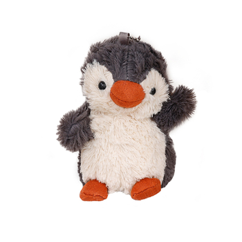 Плюшено пингвинче с кръгли крачета – кукла за чанта, супер мека къса плюш, пълнеж PP памук, мултифункционален ключодържател