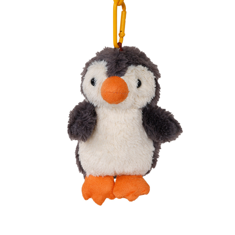 Плюшено пингвинче – ключодържател, пълнеж PP памук, супер мека къса плюш, унисекс
