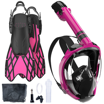 Viso veido nardymo kaukė suaugusiems, prieš rūką, dizainas prieš užspringimą, reguliuojami plūdavimai (silicon/TPR/PP) — kodas Q6+LGC