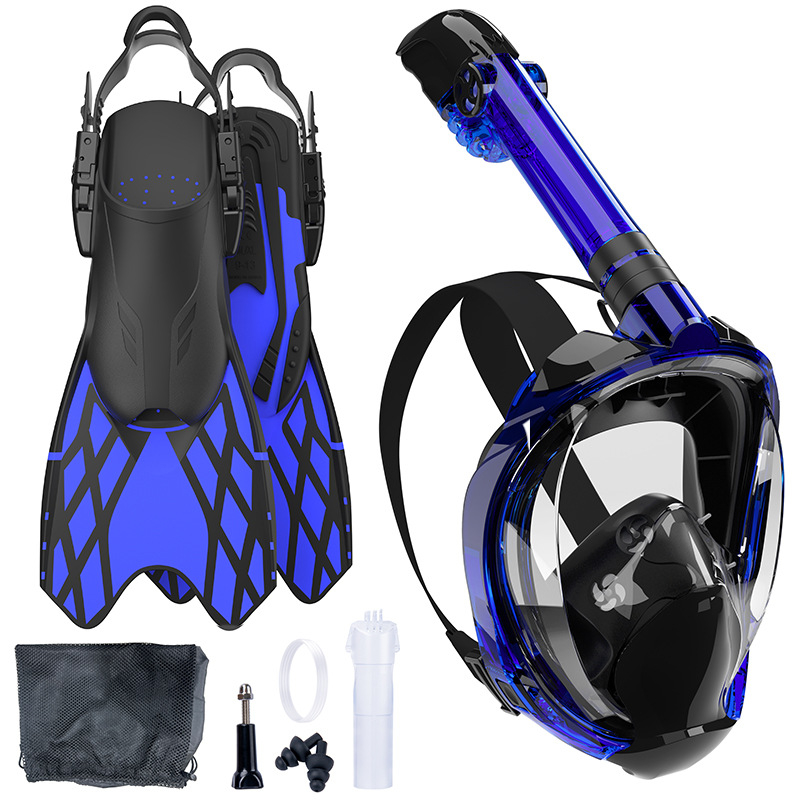 Viso veido nardymo kaukė suaugusiems, prieš rūką, dizainas prieš užspringimą, reguliuojami plūdavimai (silicon/TPR/PP) — kodas Q6+LGC