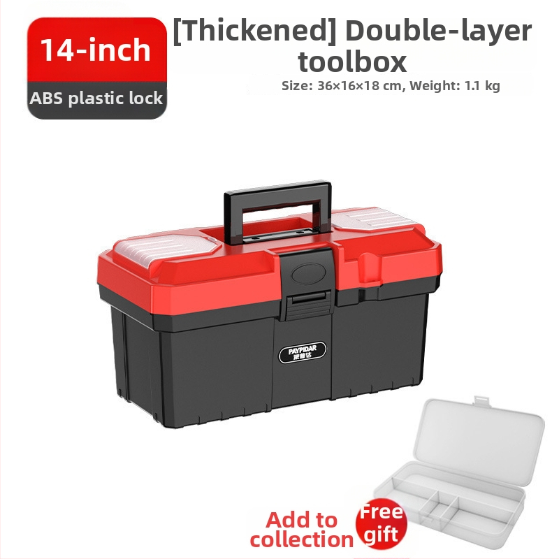 Metāla instrumentu kārba, kompakta uzglabāšanas kārba, trīs slāņu saliekama, rūpnieciskās kvalitātes, izturīga, transportlīdzekļa montāžai (Modeļa ZsfcBjBD)