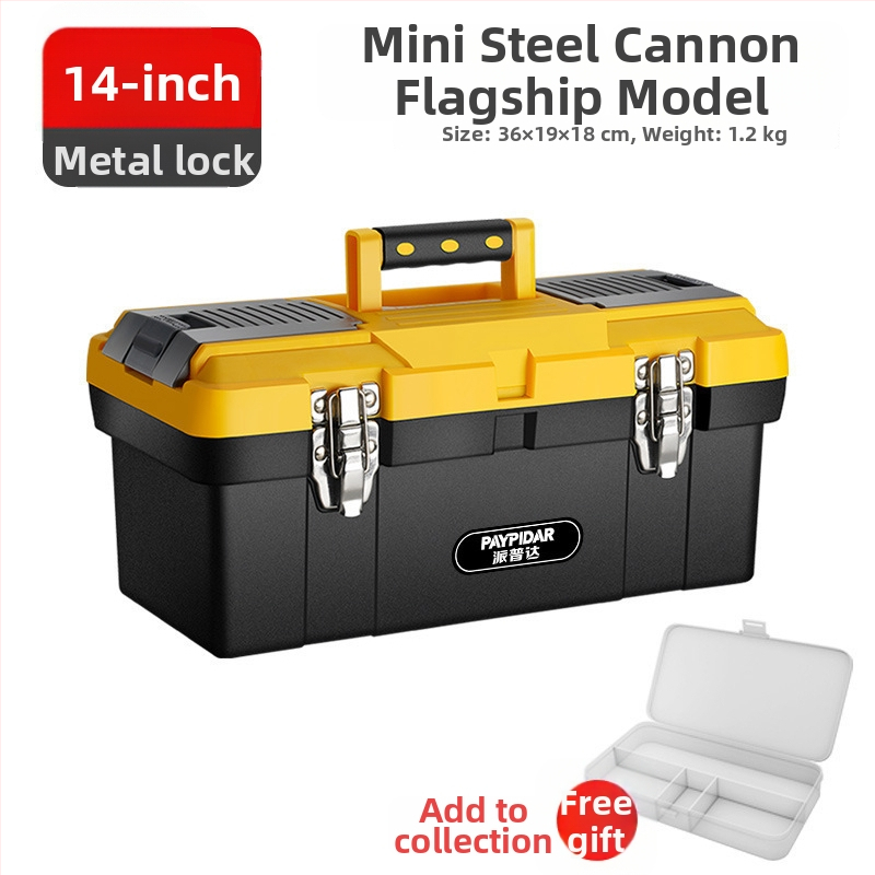 Instrumentu kaste ar 3 slāņu saliekamu dizainu, rūpnieciski kvalitatīva, pārnēsājama elektriķiem un apkopes vajadzībām