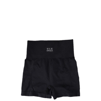 Sieviešu bezšuvju augsta vidukļa jogas šorti ar vēdera atbalstu un pret caurspīdīgumu, no neilona (boxer briefs)