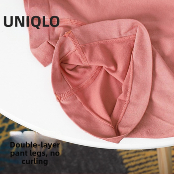 Sieviešu bezšuvju augsta vidukļa jogas šorti ar vēdera atbalstu un pret caurspīdīgumu, no neilona (boxer briefs)