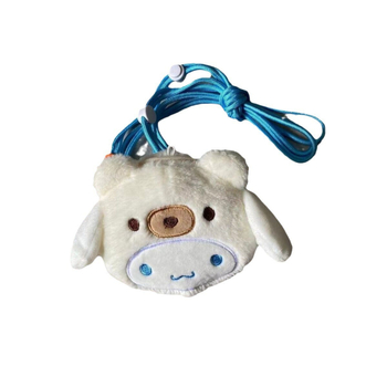 Plišano privjesak za telefon s klipsom i naramenicom – logotip otisnut sitotiskom, prilagodljiv dekor