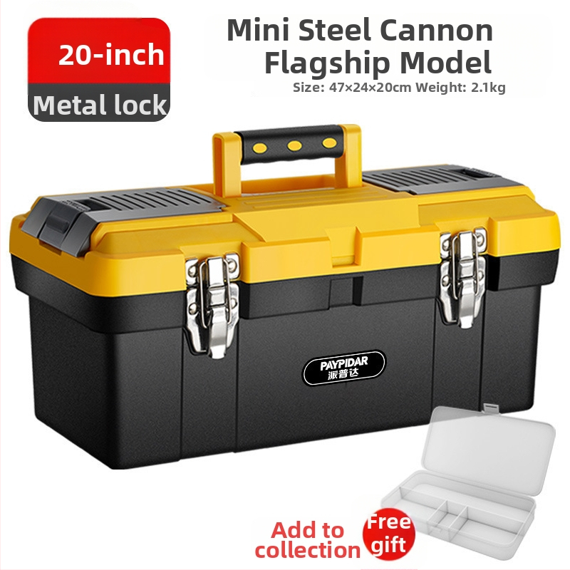 Trīs līmeņu salokāma instrumentu kaste, rūpnieciskās kvalitātes, paredzēta automobiļu uzstādīšanai elektroservisam