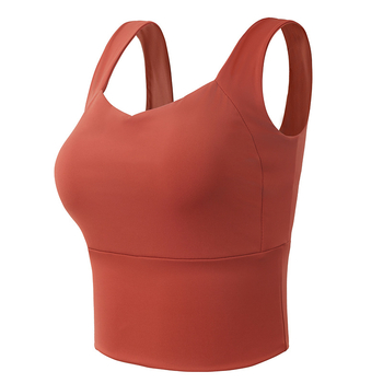 Song Station sportski grudnjak‑vest, 3/4 cupa, srednji oblik čašice, čvrste dvostruke naramenice, prozračan, push-up za ublažavanje udaraca, za trčanje i jogu