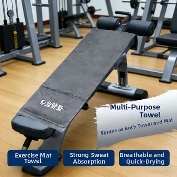 Mikrovláknový uterák na fitness, absorpcia vody 0–5 s, hmotnosť 300 g, možnosť potlače loga