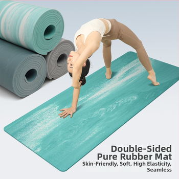 Dvigubo sluoksnio gumos jogos kilimėlis, neslystantis, atsparus dėvėjimui, 5 mm storio