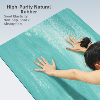 Dvigubo sluoksnio gumos jogos kilimėlis, neslystantis, atsparus dėvėjimui, 5 mm storio