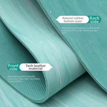 Dvigubo sluoksnio gumos jogos kilimėlis, neslystantis, atsparus dėvėjimui, 5 mm storio
