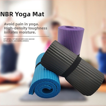 Neslidus mini nešiojamas jogos kilimėlis su putų kilimėliu keliams, 8 mm storis, skirtas fitnesui ir šokiui
