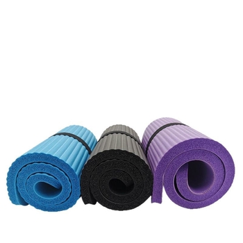 Neslidus mini nešiojamas jogos kilimėlis su putų kilimėliu keliams, 8 mm storis, skirtas fitnesui ir šokiui