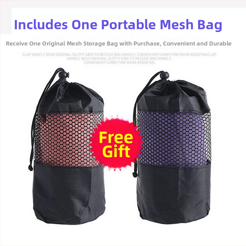 Jogos kilimėlio rankšluostis iš šilko žiedų pluošto, neslystantis, prakaito sugeriantis, galima skalbti mašinoje, plonas ir nešiojamas