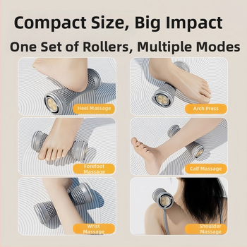 Fujie Plantāras fascijas masāžas ritenis – putu ritenis kāju masāžai, daudzfunkcionāls masāžas instruments