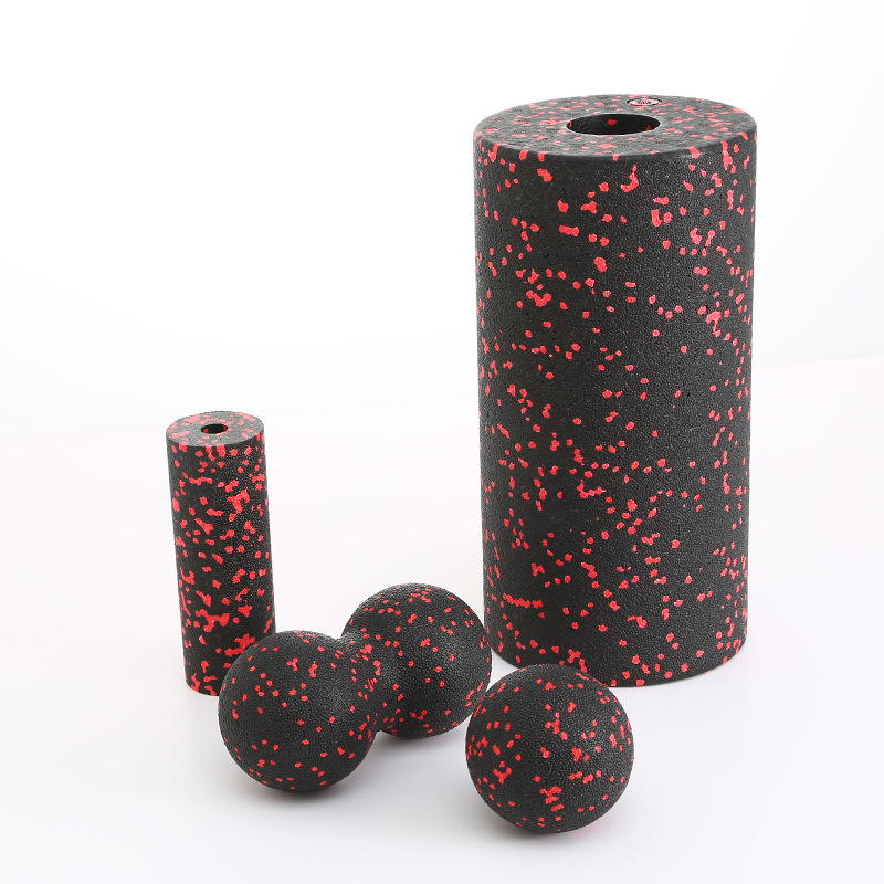 Četverodijelni set: EPP šuplja pjena valjak i fascia lopta za jogu i masažu (Materijal: EPP; Nije naduhljiv; Prilagodba obrade: Da; Licencirana privatna oznaka: Da)