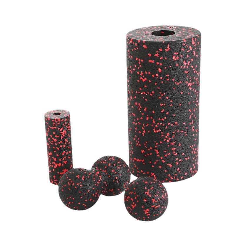 Četverodijelni set: EPP šuplja pjena valjak i fascia lopta za jogu i masažu (Materijal: EPP; Nije naduhljiv; Prilagodba obrade: Da; Licencirana privatna oznaka: Da)