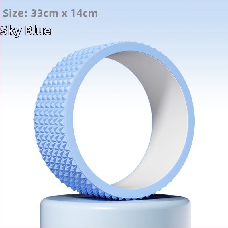 Jogas riņķis iesācējiem – muguras atvēršana, backbend, Pilates riņķis, jogas aplis; Materiāli: iekšējā PP, ārējais EVA