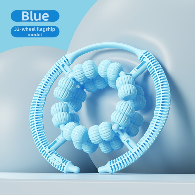 Kāju slaides ierīce – gredzenveida kāju masāžas rullis, 32 riteņi, ABS, QT