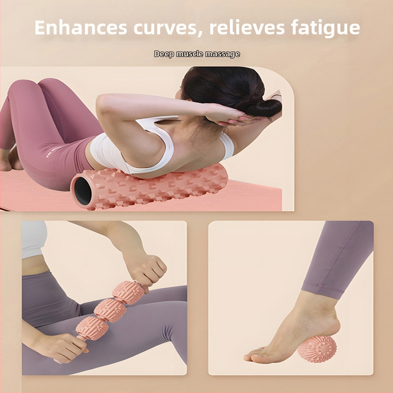 Three Brahma putu ruļļa masāžai mugurai un teļiem, EVA+PP materiāls