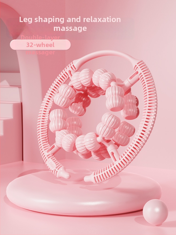 Kāju svara samazināšanas ierīce ar gredzenveida kāju stiprinājumu un 32 riteņiem kāju masāžas rulītim (ABS)