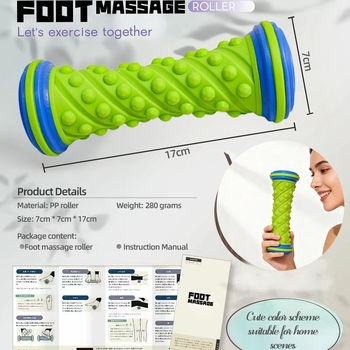 Joga masažo volelis – Lead party, joga aksesuarai, pėdų fascijos atpalaidavimas, tinka masažui, bėgiojimui ir fitnesui.