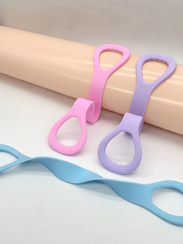 8-formos atsparumo juosta traukimo pratimams — Medžiaga: TPR, moterims, pečių atidarymas, nugaros formavimas, krūtinės išsiplėtimas