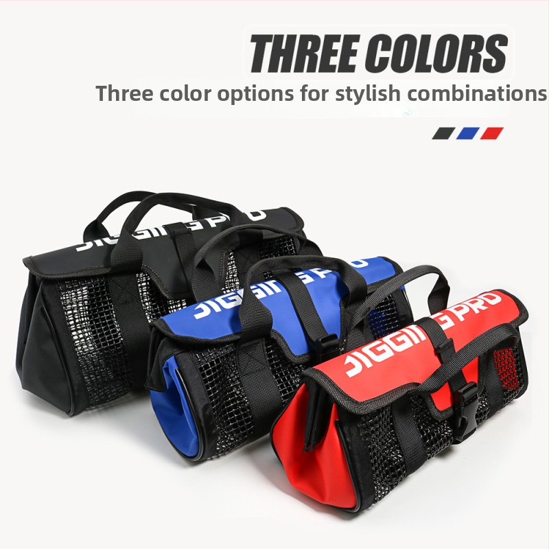 Jūros žvejybos krepšys - didelė talpa, PVC tinklas, atspari vandeniui