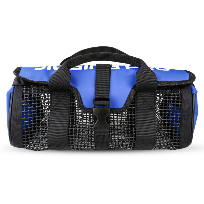 Jūros žvejybos krepšys - didelė talpa, PVC tinklas, atspari vandeniui