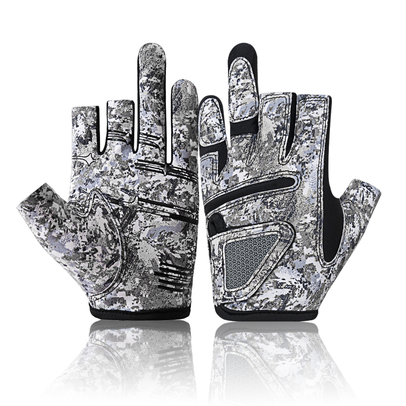 Weskos horgász kesztyű nyári kültéri használatra, háromujjas kialakítás, UV védelem, csúszásmentes fogás, kopásálló, nem tapad a csalira