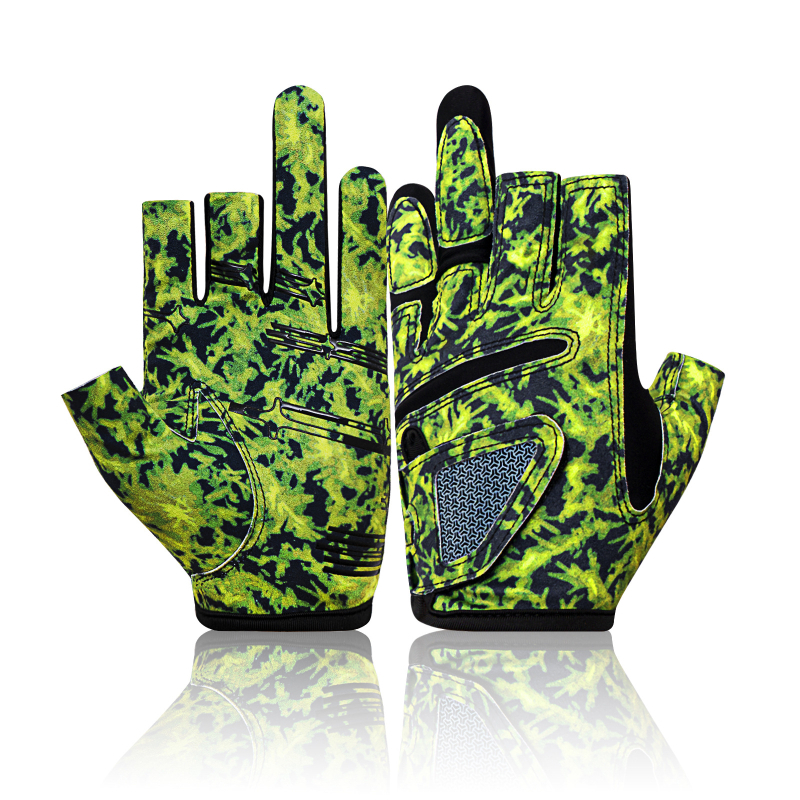 Weskos horgász kesztyű nyári kültéri használatra, háromujjas kialakítás, UV védelem, csúszásmentes fogás, kopásálló, nem tapad a csalira