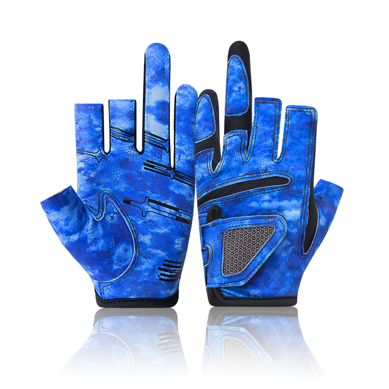 Weskos horgász kesztyű nyári kültéri használatra, háromujjas kialakítás, UV védelem, csúszásmentes fogás, kopásálló, nem tapad a csalira