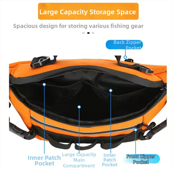 Žvejybos juosmens krepšys – Sugiyama, Nailonas audinys, Vandeniui atsparus