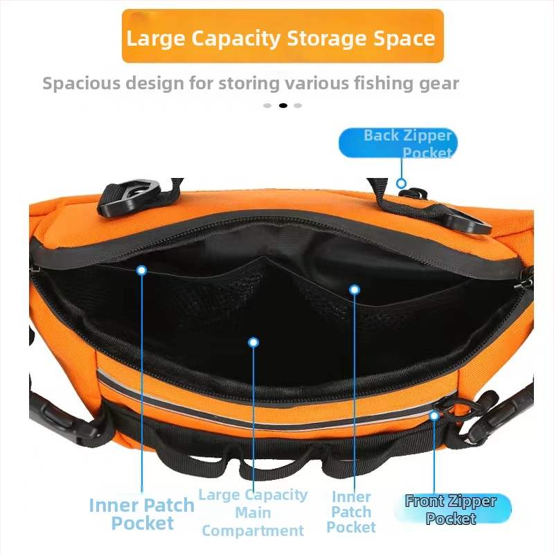 Žvejybos juosmens krepšys – Sugiyama, Nailonas audinys, Vandeniui atsparus