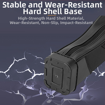 Kaisen meškerių dėklas su tvirtu korpusu, peties diržu, nailono audinys, atsparus vandeniui