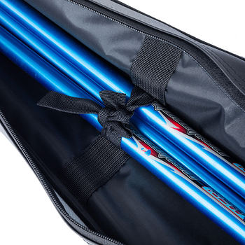 Kaisen meškerių dėklas su tvirtu korpusu, peties diržu, nailono audinys, atsparus vandeniui