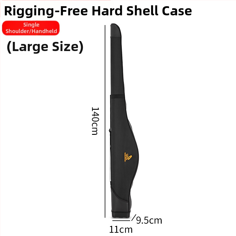 Kaisen meškerių dėklas su tvirtu korpusu, peties diržu, nailono audinys, atsparus vandeniui