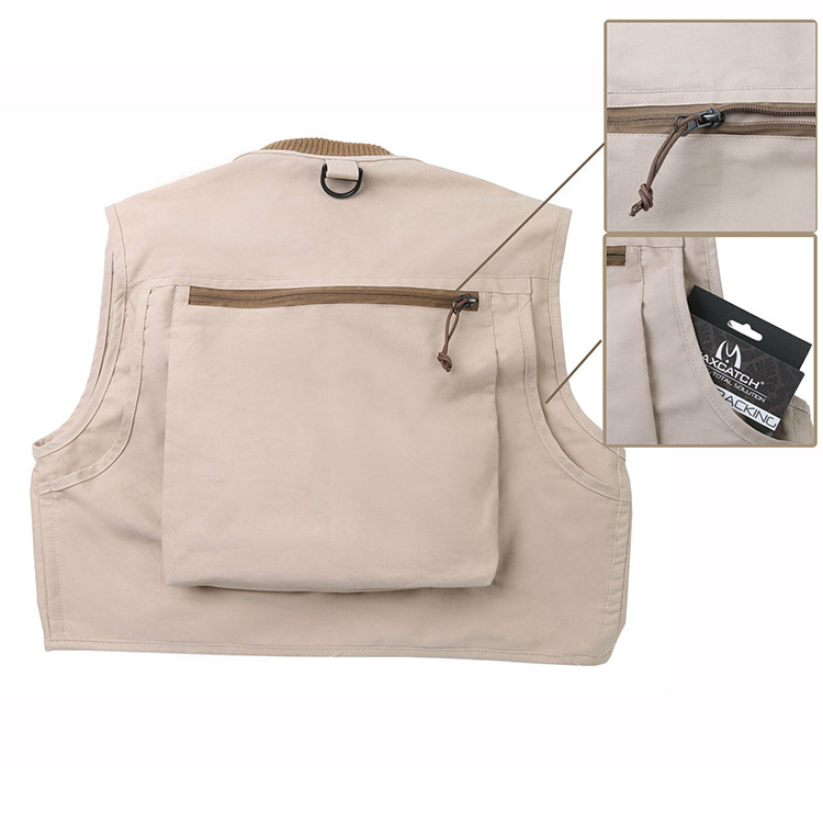 MAXCATCH Bērnu makšķerēšanas vesta, ārēja daudzfunkcionāla makšķerēšanai, poliestera audums