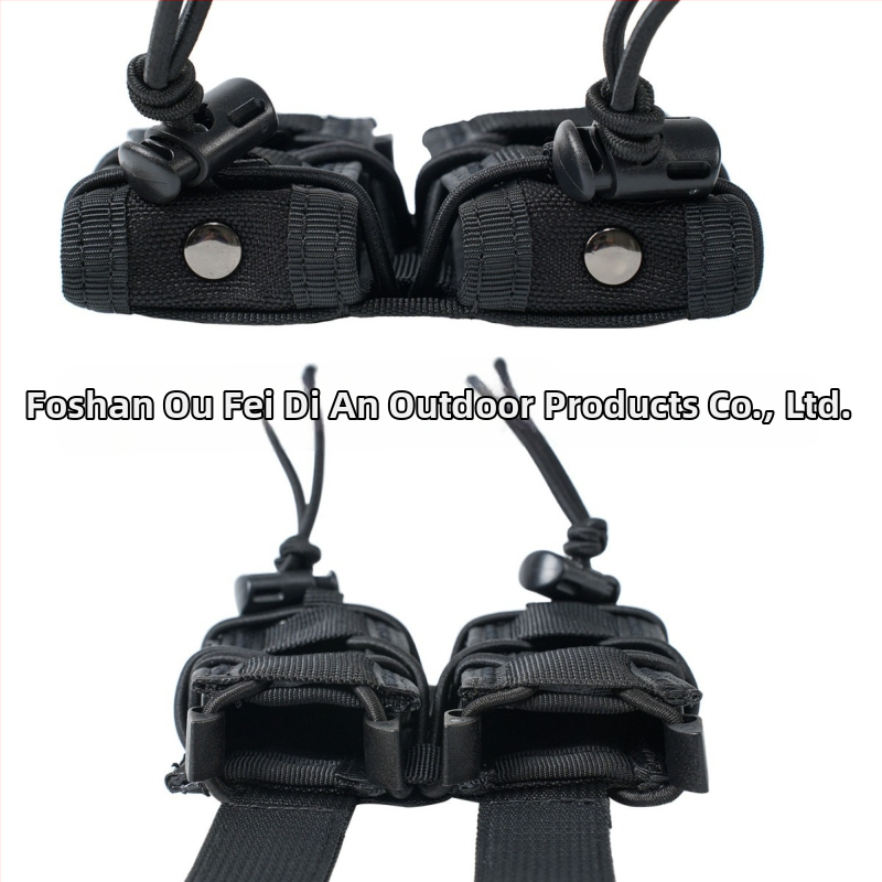 MOLLE montuojamas taktinės juosmens krepšys su dvigubo greito atleidimo funkcija, nailonas išorė, poliesterio pamušalas, kvėpuojantis, atsparus dėvėjimui ir išplečiamas lauko sportams