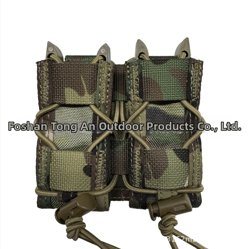 MOLLE montuojamas taktinės juosmens krepšys su dvigubo greito atleidimo funkcija, nailonas išorė, poliesterio pamušalas, kvėpuojantis, atsparus dėvėjimui ir išplečiamas lauko sportams