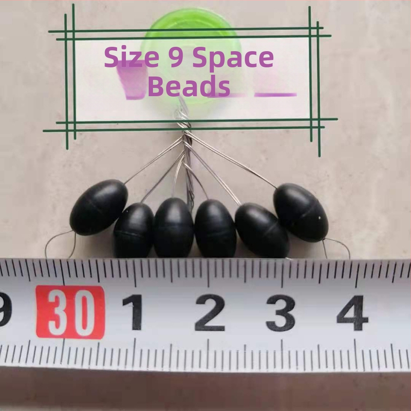 Gumové space beans v tvare olivy, 6 kusov v balení