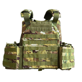 Тактическа жилетка с камуфлаж, устойчива на износване, с система за бързо освобождаване, Oxford плат, многофункционална защитна екипировка за открито